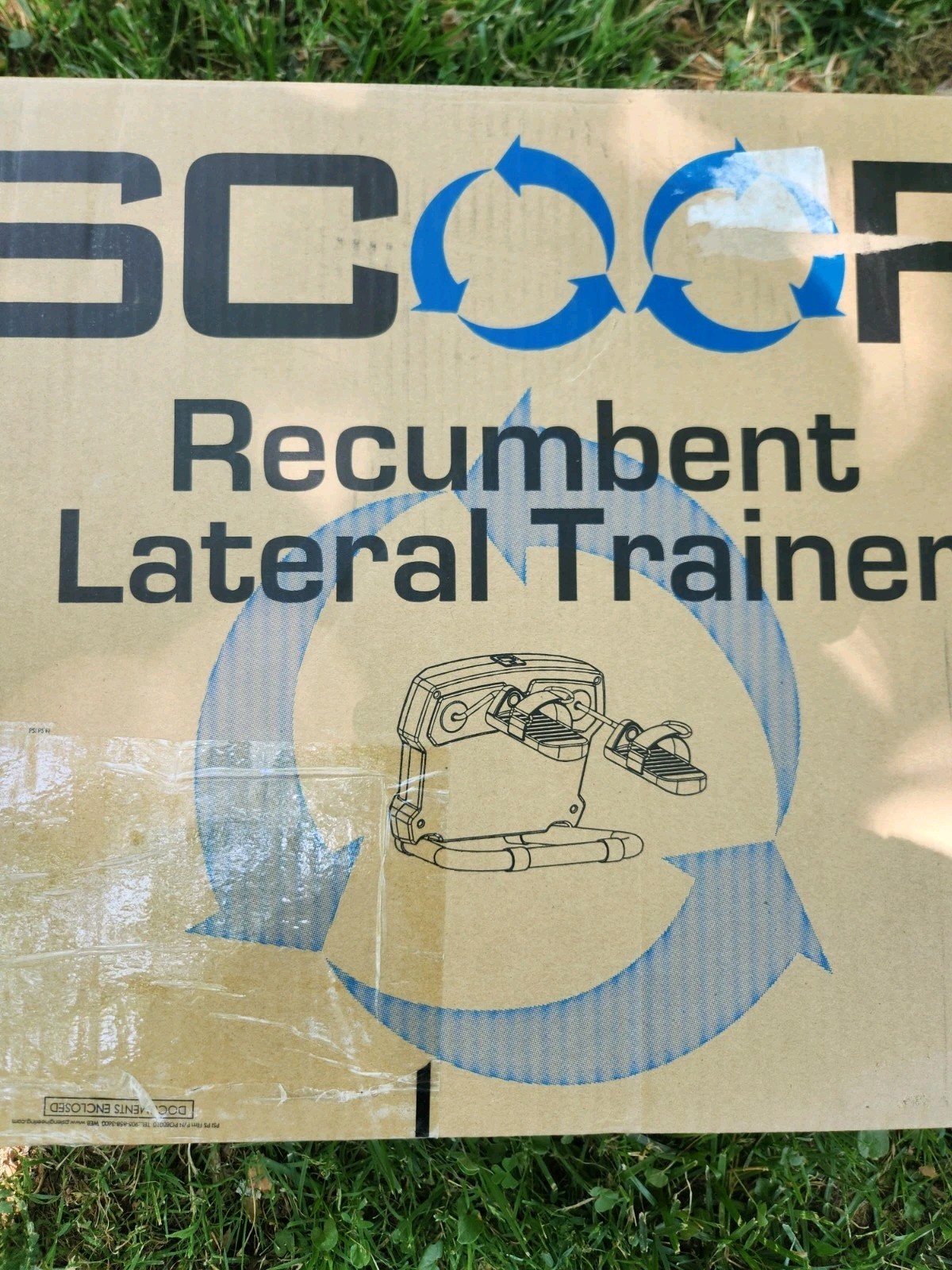 SCOOP LATERAL TRAINER RECUMBENT LATERAL TRAINER UNDERDESK PORTABLE BLACK - NIB