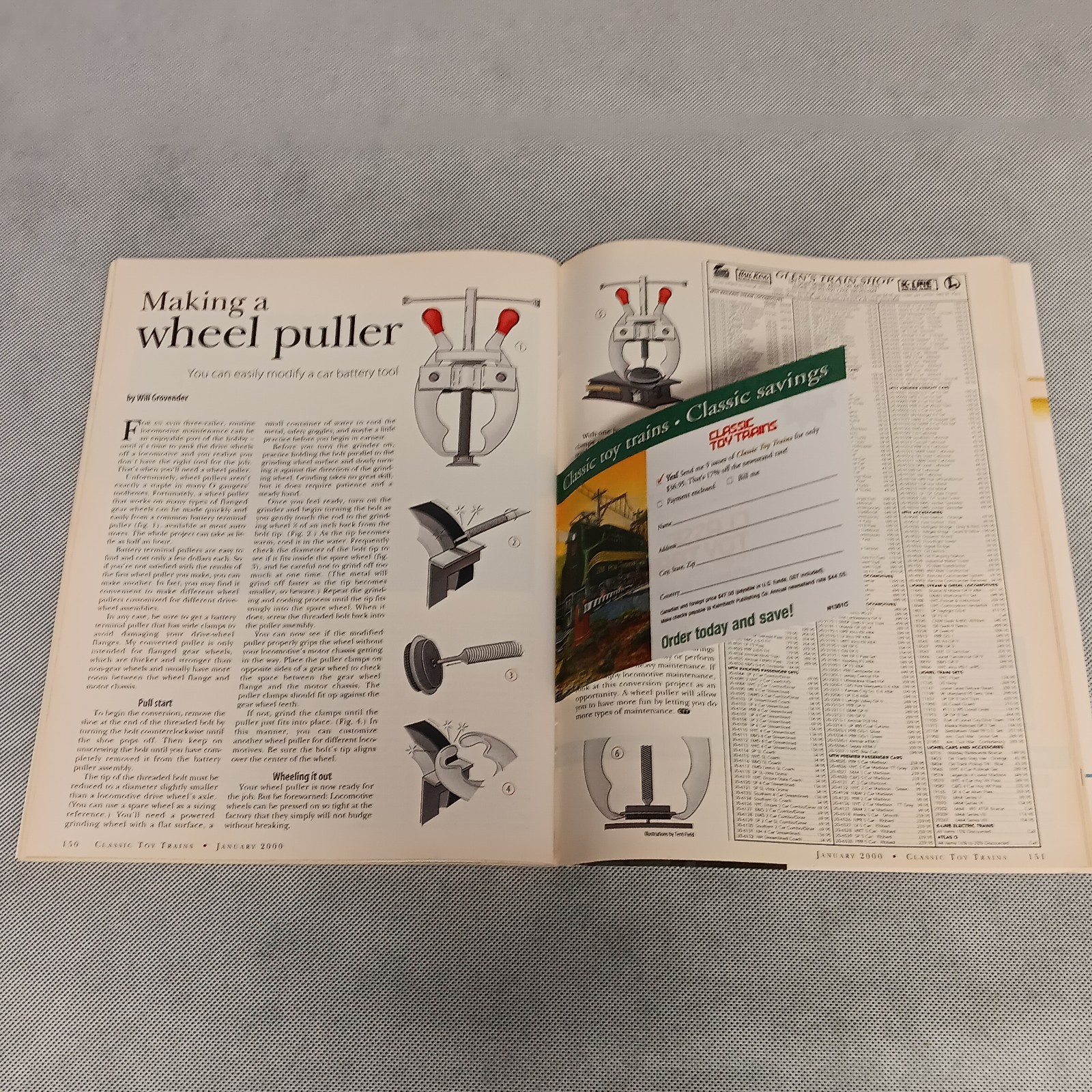 Classic Toy Trains Magazine January 2000