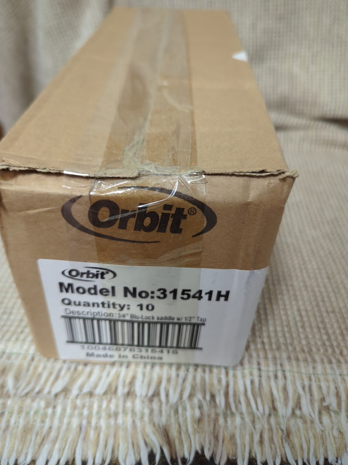 Orbit Blu-Lock Saddle with 1/2" Blu-Lock Tap 3/4" 31541H. 10 Pack