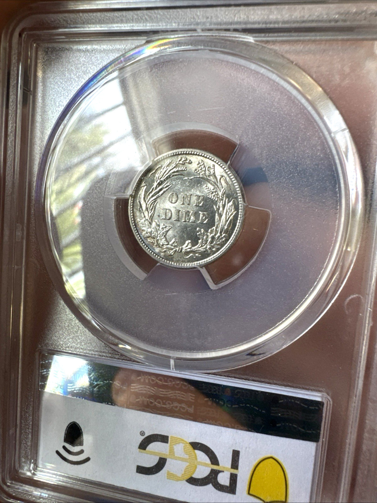 1916 BARBER DIME PCGS MS62
