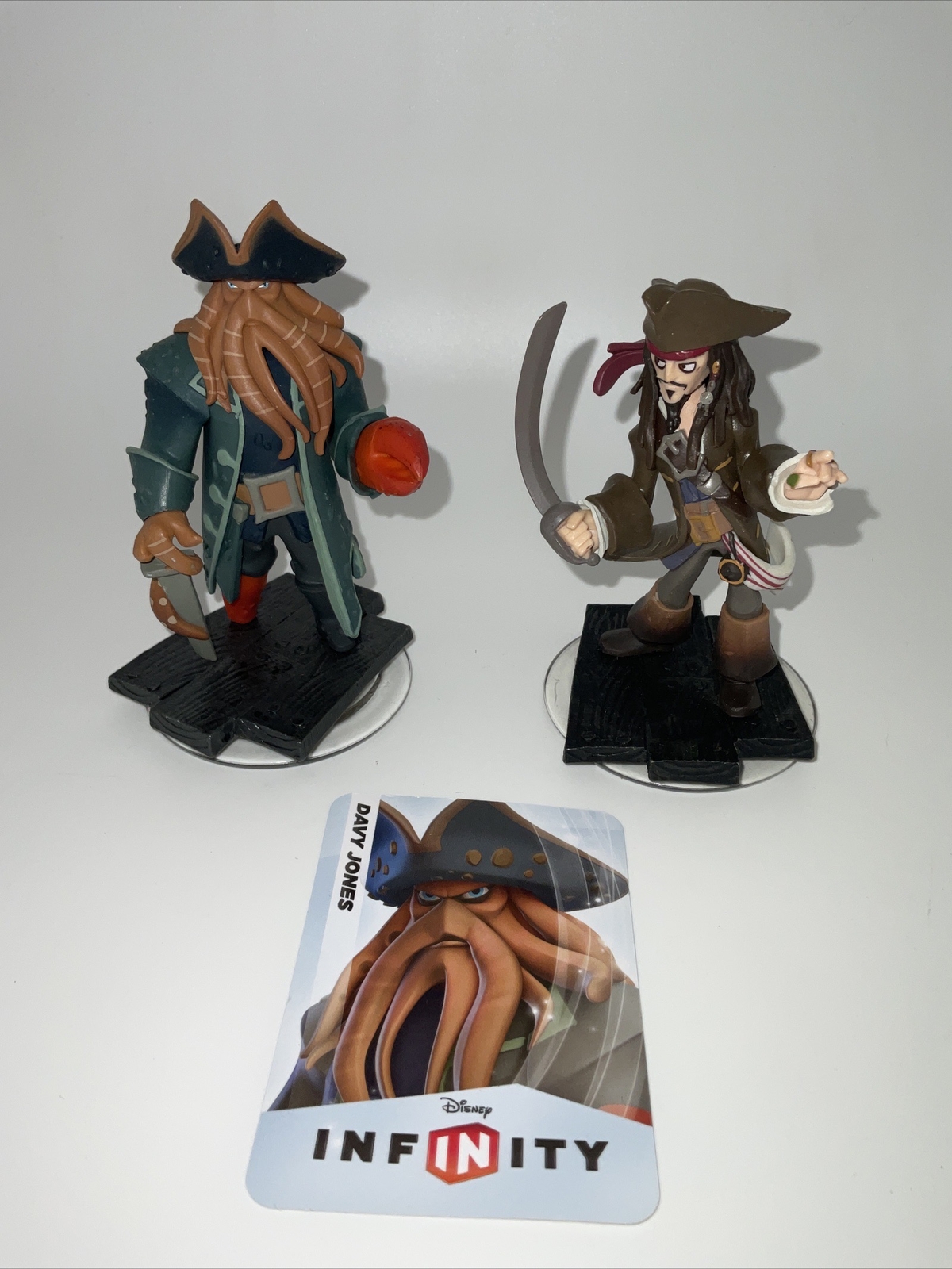 2 Pc Disney Infinity 1.0 Jack Sparrow/ Davy Jones Pirates of The Caribbean
