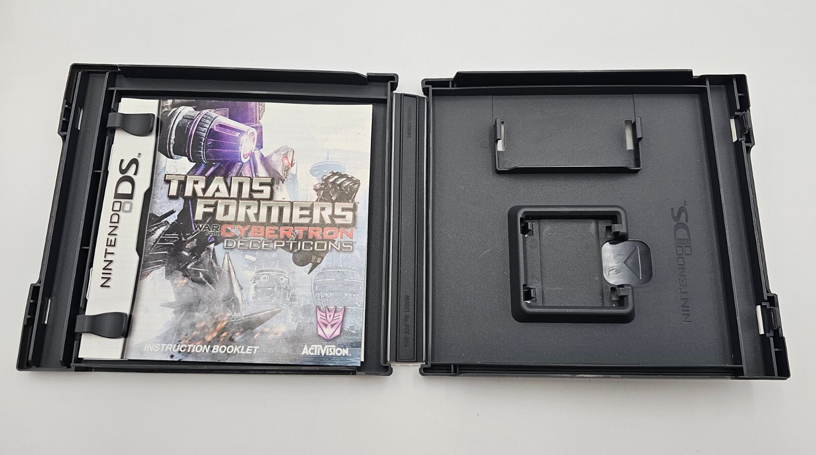 **NO GAME** Nintendo DS - Transformers Cybertron Decepticons CASE MANUAL ONLY