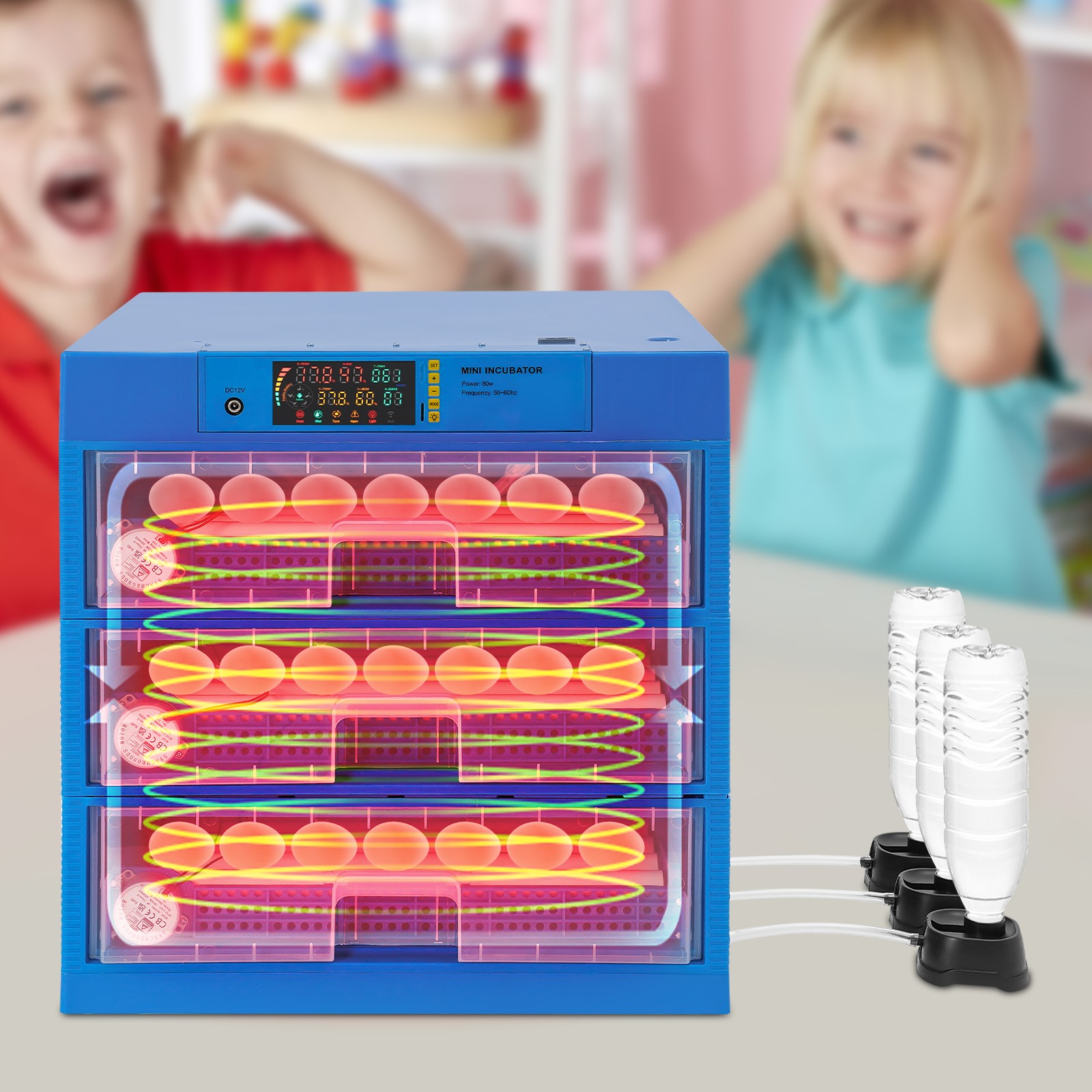 Auto Egg Incubator Digital Poultry Hatcher Machine 150-180 Eggs Incubator