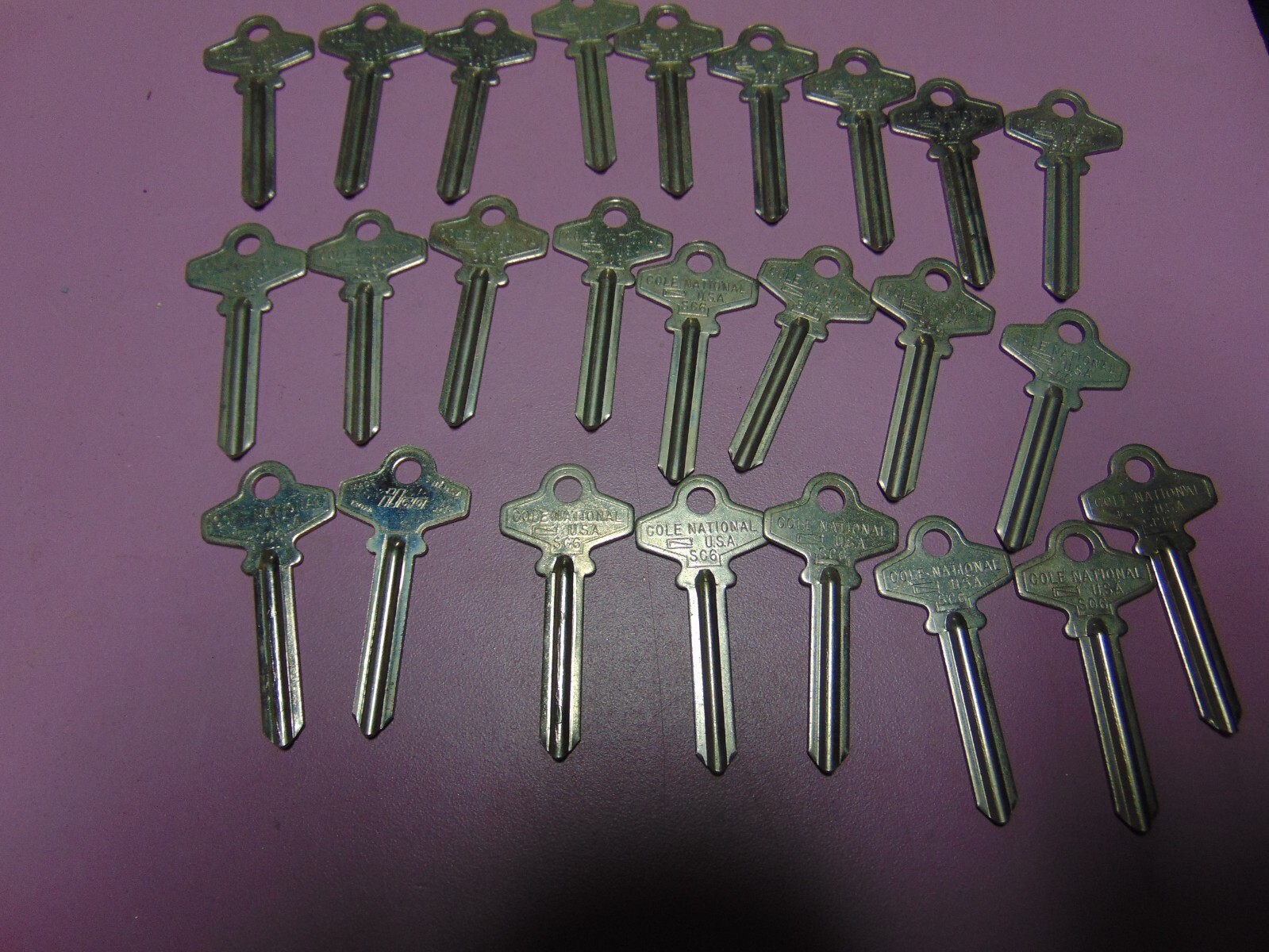 25 KEYS SCHLAGE SC6 KEYS UNCUT LOCKSMITH