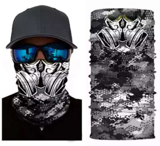 Neck Gaiter Face Mask Fishing Sun Headwear Protection Camo Gas Mask