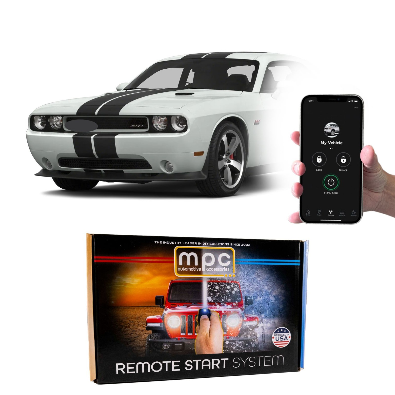 Plug-n-Play SmartPhone Activated Remote Starter For 2011-2014 Dodge Challenger