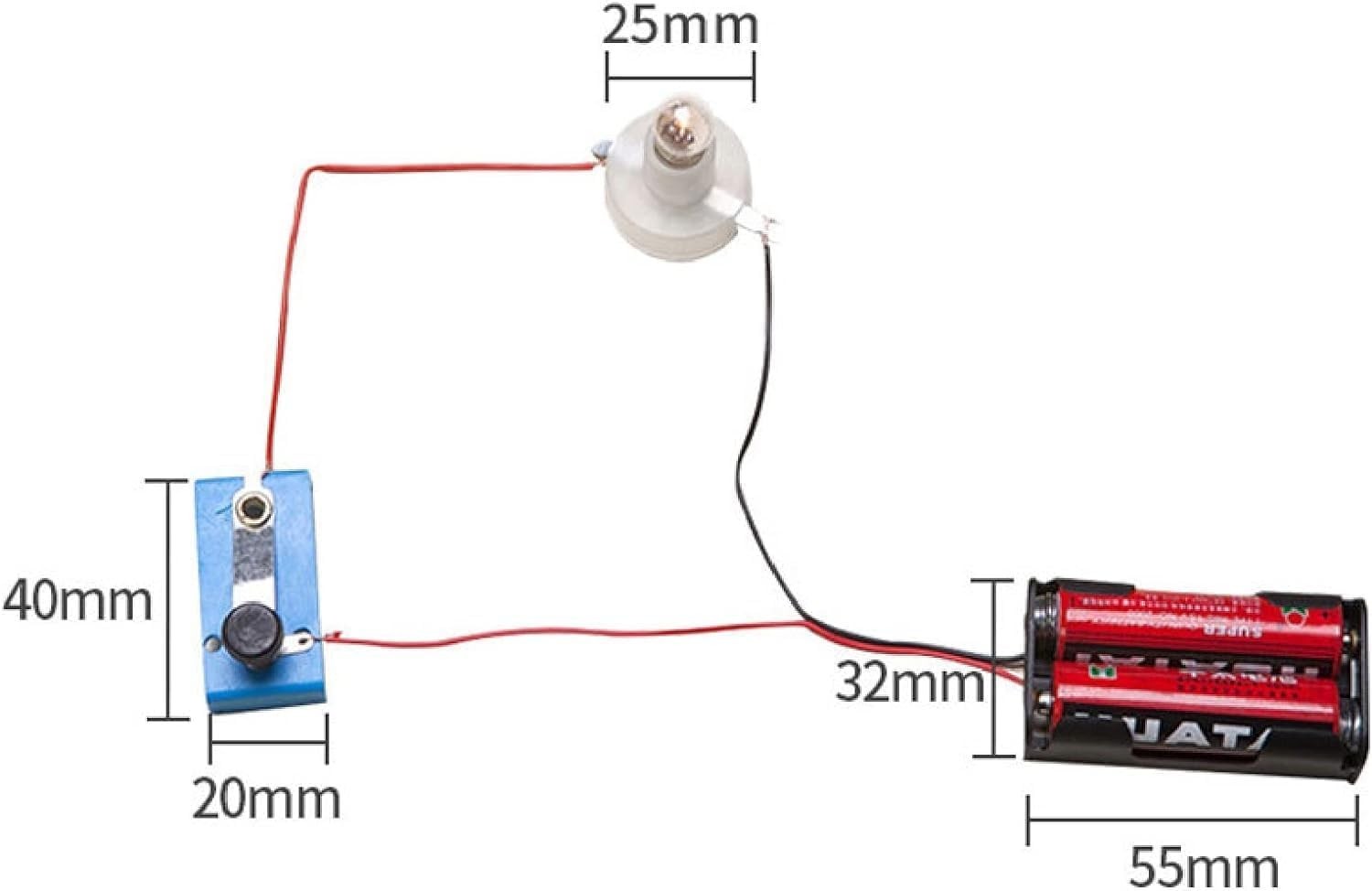 1 Pc Electrical Circuit Experiment Kit, Small Bulb Lights Up Kit Basic