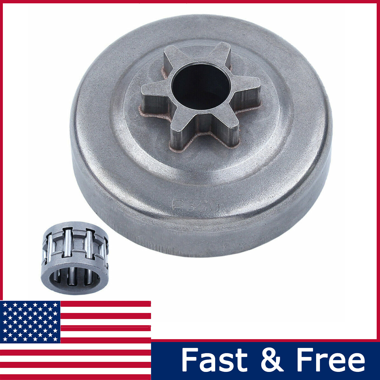 3/8"-6T Clutch Drum For Husqvarna 136 137 142 235 240 36 41 Chainsaw 530047061