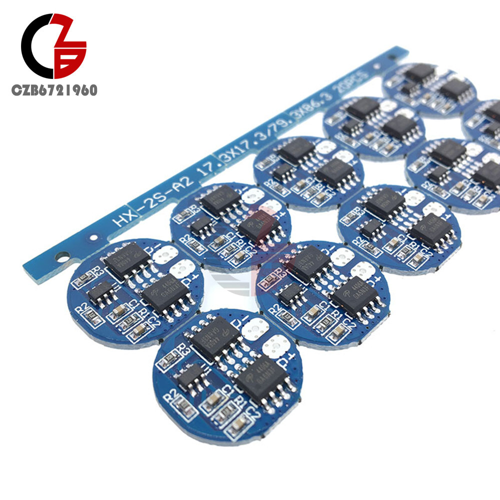 10X 2S 5A 18650 Li-ion Li-ion Battery Charge Protection Board BMS 7.4V 8.4V