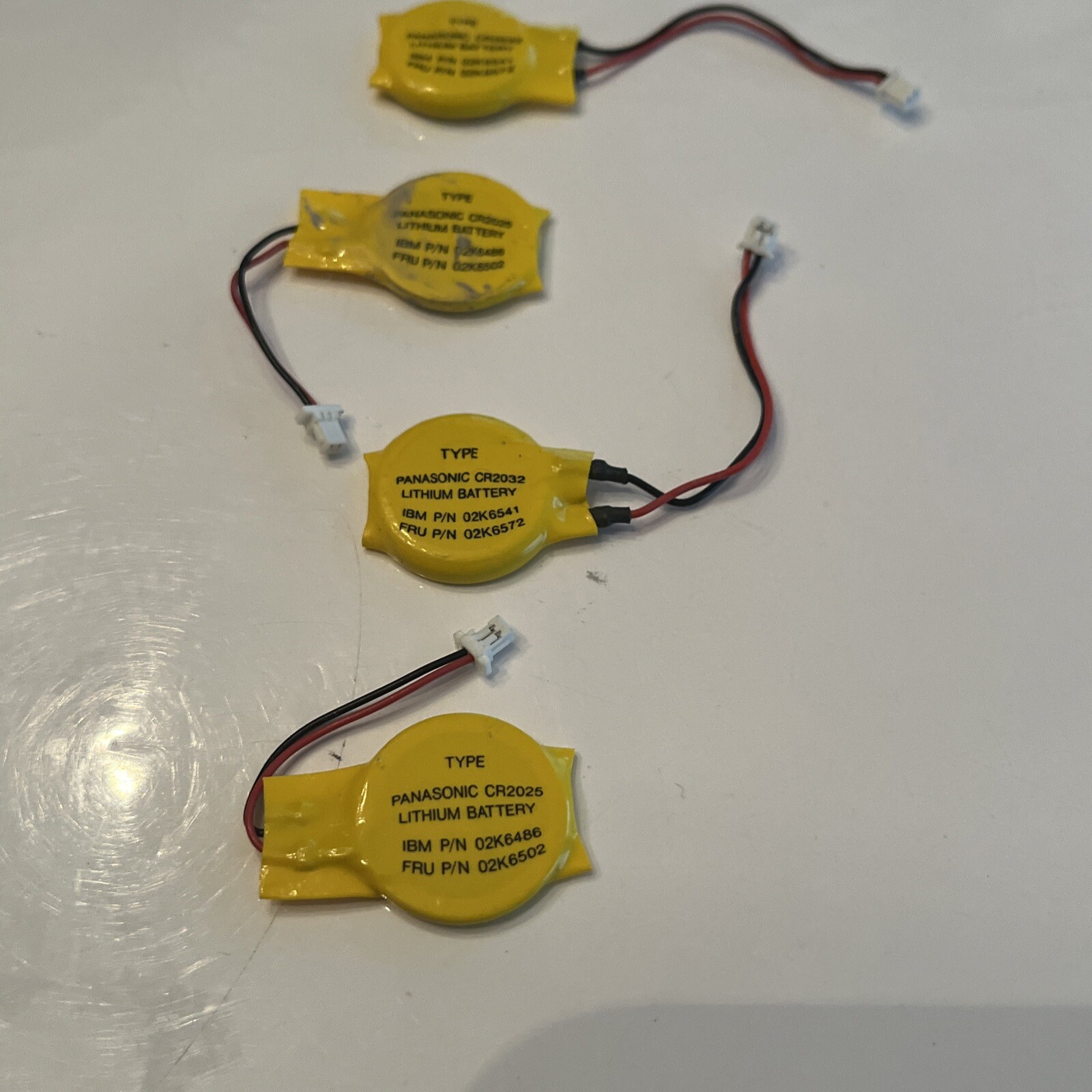 4X  IBM Thinkpad T40 T41 T42 T60 T61 T400 T500 02K6572 BIOS CMOS Battery
