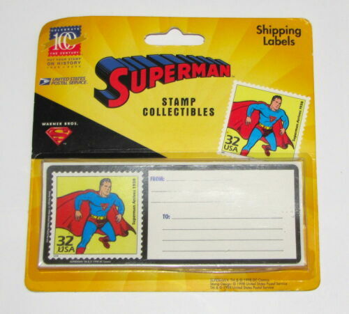 USPS Stamps 32¢ Collectibles Superman Shipping Labels Celebrate The Century