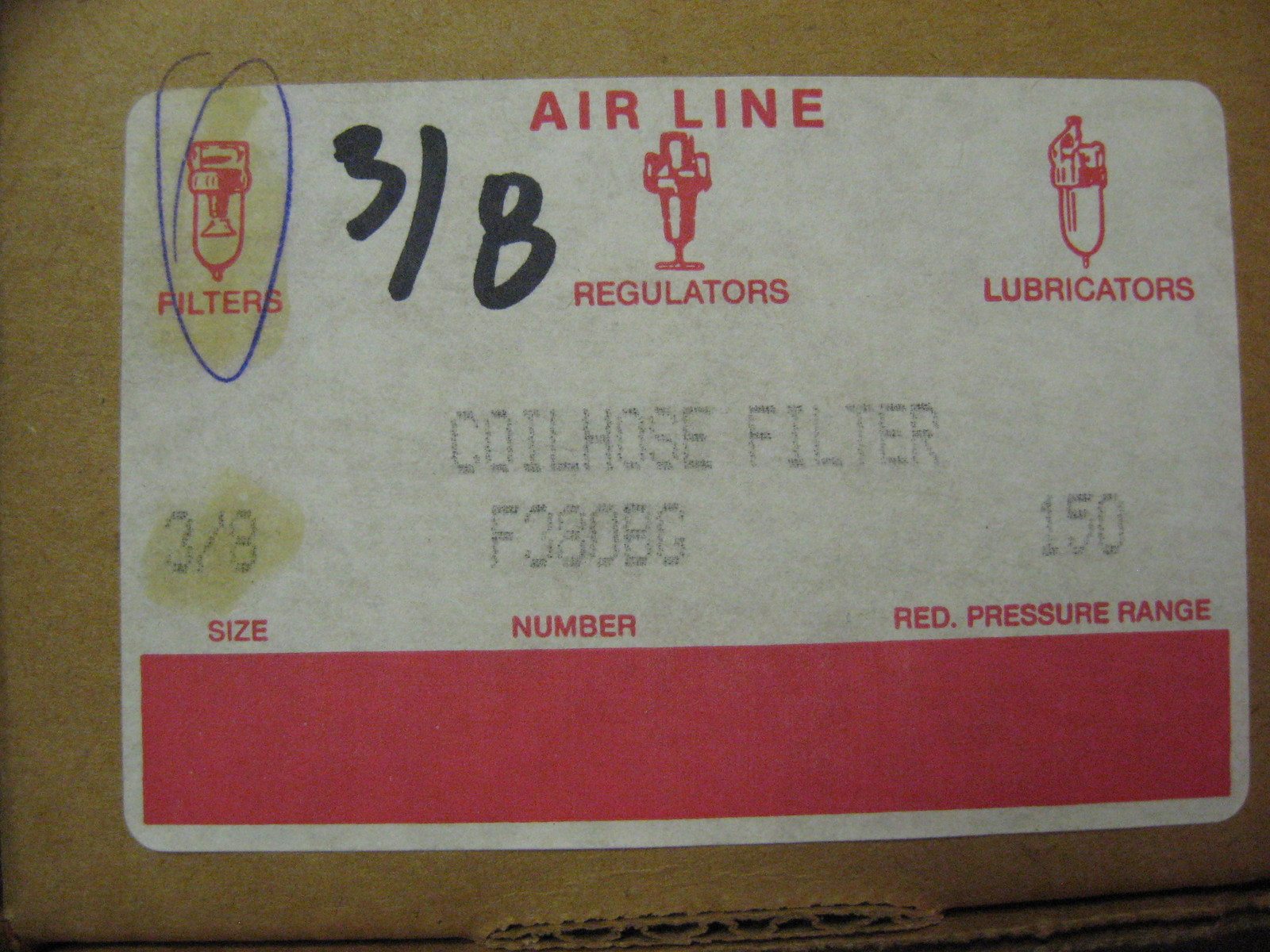 NEW CoilHose Pneumatics In-Line Air Line 3/8" Filter F380BG Bowl Guard