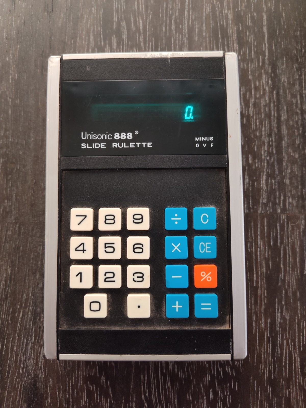 Vintage Unisonic 888 Slide Rulette Calculator TESTED Did Not Test Power Port