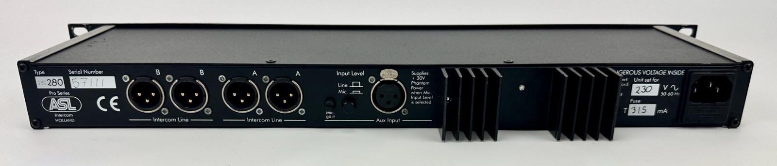 ASL Intercom PS 280 Power Supply