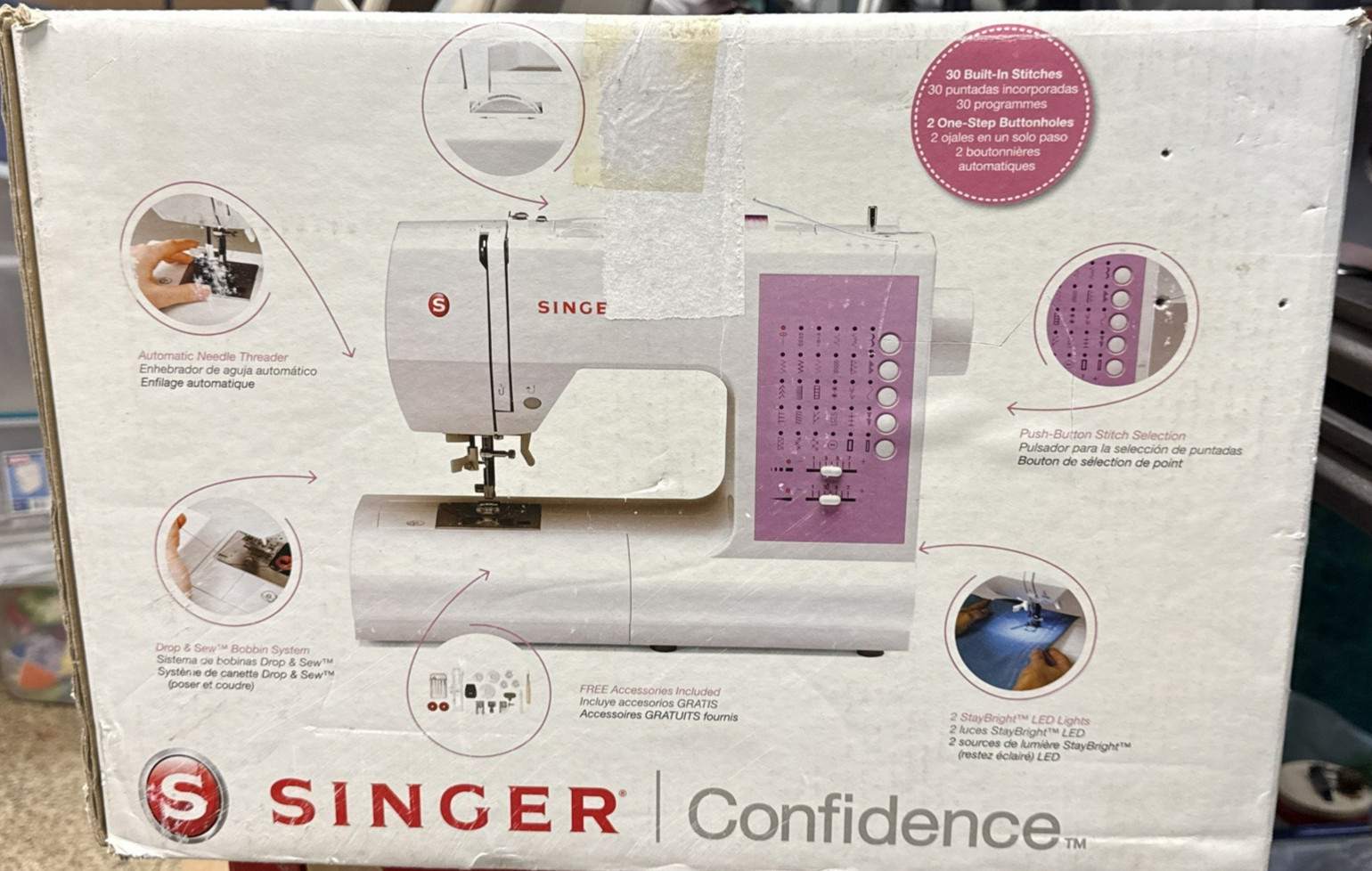 Singer Confidence 7463 Easy Stitch Selection Computerised Sewing Machine Works