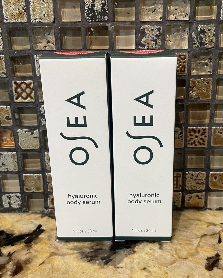 Bundle 2 OSEA Hyaluronic Acid Body Serum 1 Oz 30 mL each TRAVEL SIZE New in Box