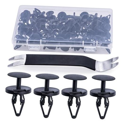 Rexka 41pcs Wheelhouse Liner Bumper Push Tpye Pin Clips