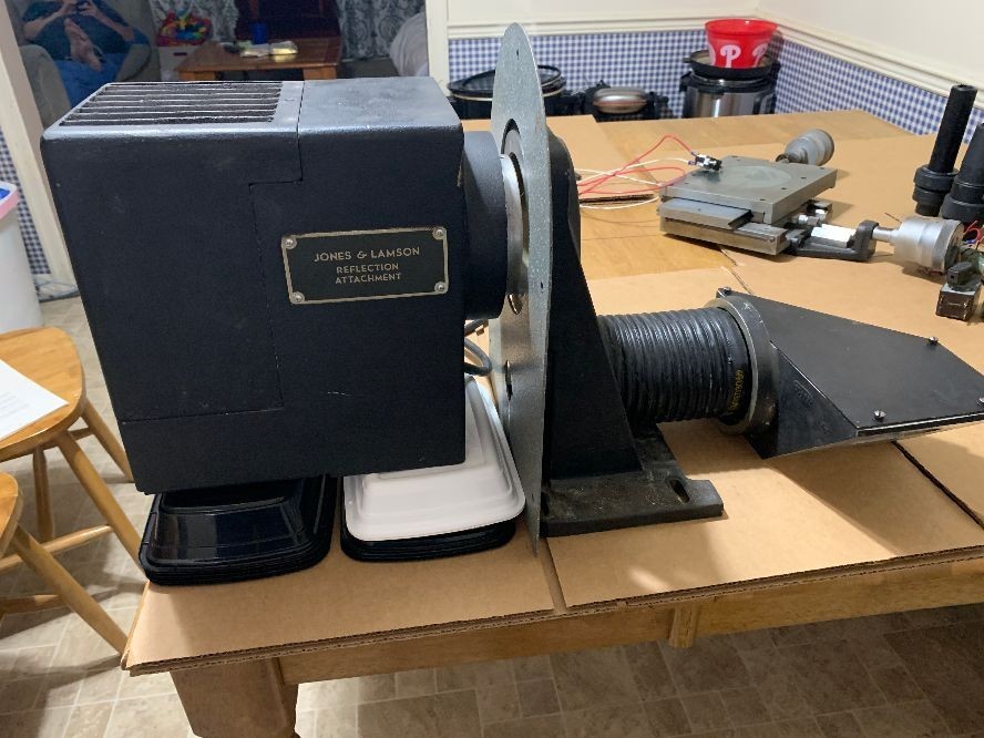 Jones & Lamson (J&L) TC-14 Optical Comparator Tungsten Reflection Attachment.