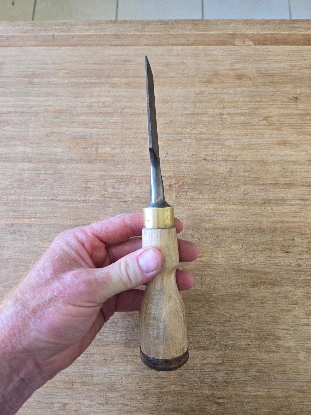 Vintage Butt Chisel 1 1/2" with Large Handle