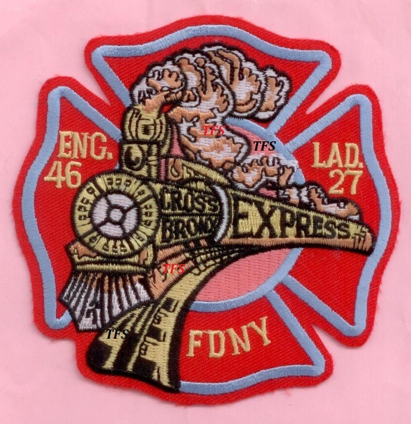 New York City Fire Dept Engine 46 Ladder 27 Patch Maltese