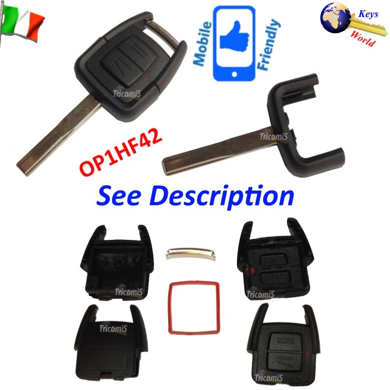 Shell Case Cover Key Blank OP1HF42 2 Buttons FOR OPEL Astra Omega Vauxhall Vectr