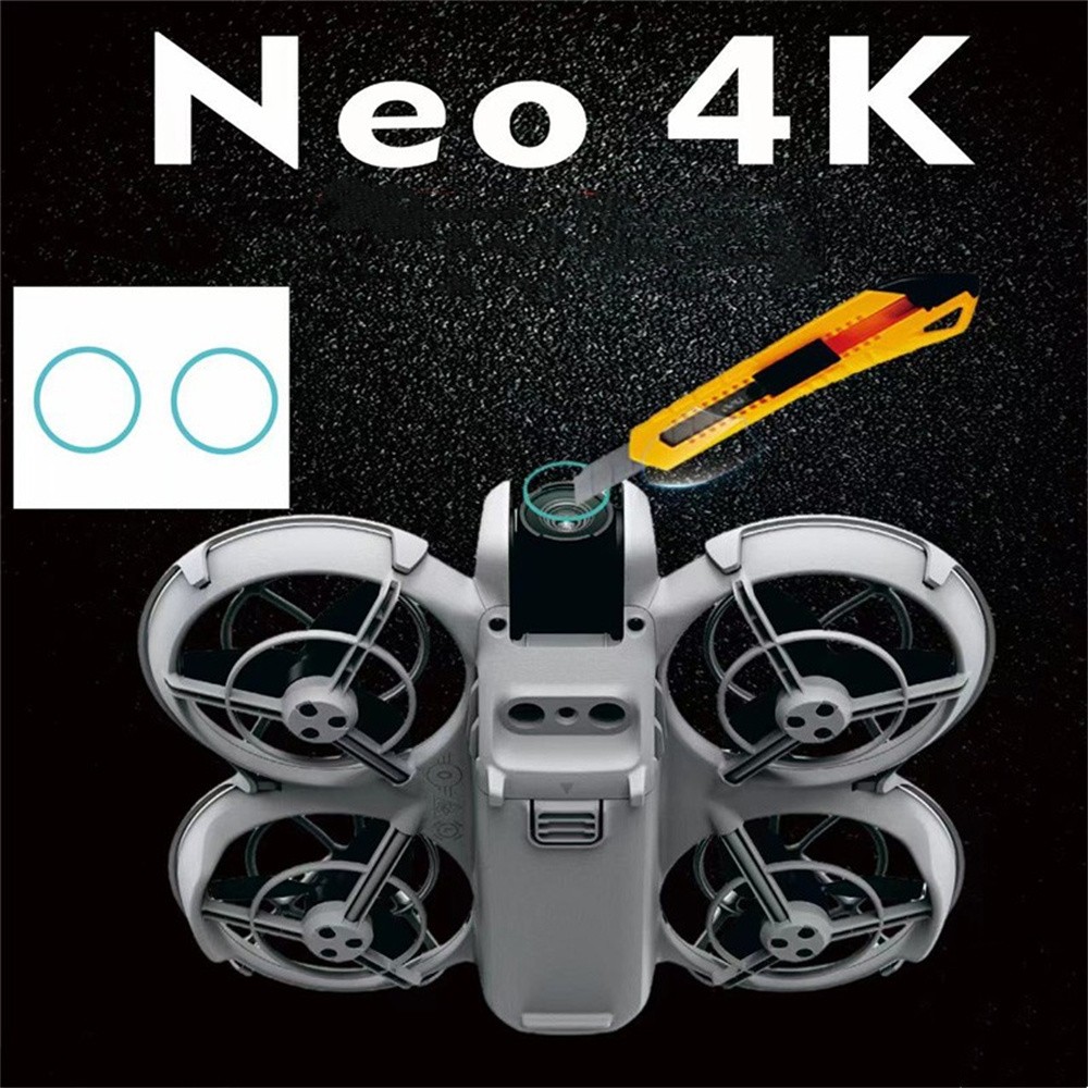1 Set Drone Lens Protective Film HD Photography Lens Protection Film For DJI NEO