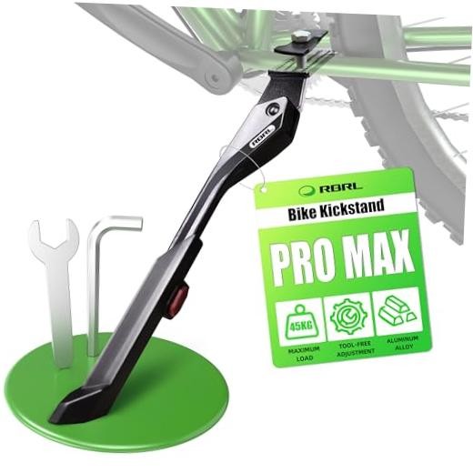 Bike Kickstand Center Mount 24–29 Inch, Height Adjustable Kick Stand for E