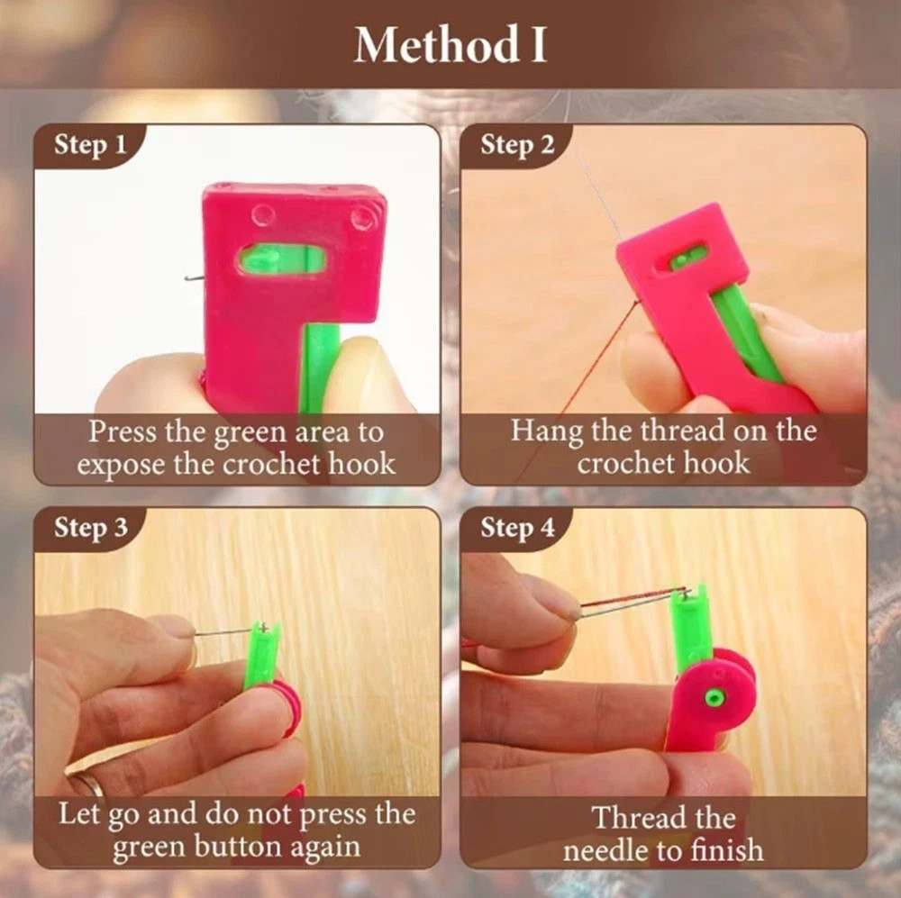10-Pack Automatic Needle Threaders – Easy Thread Guide Tool for Elderly & Sewing