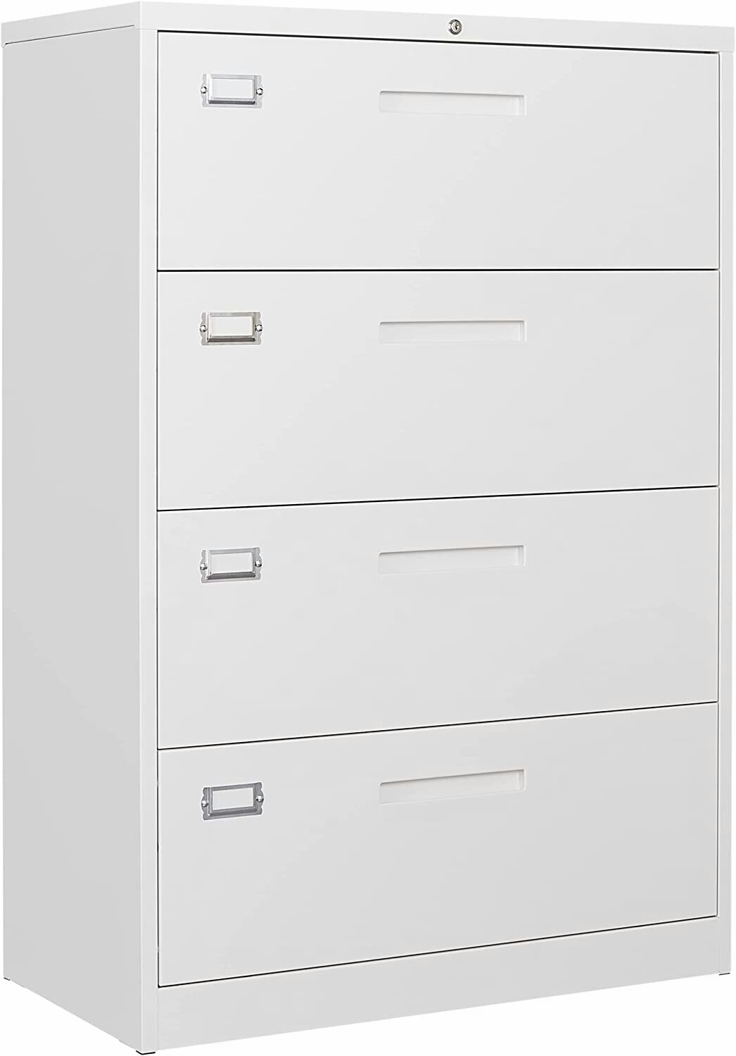 4 Drawer Metal Storage Cabinet Large Capacity Filing Cabinet for A4 Legal/Letter