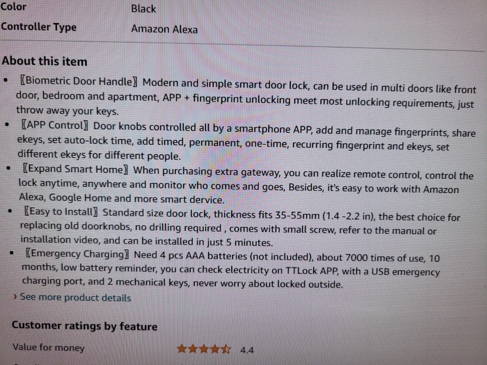 KPP Fingerprint Smart Door Lock