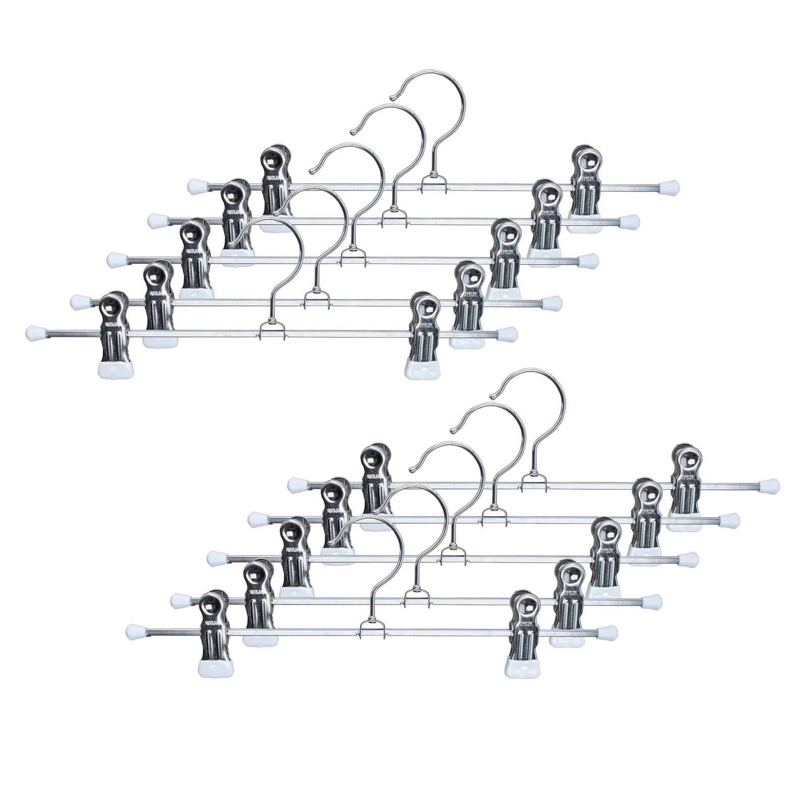 by Reston Lloyd Non-Slip Space-Saving Clothes Hanger For Pants & Skirts with ...