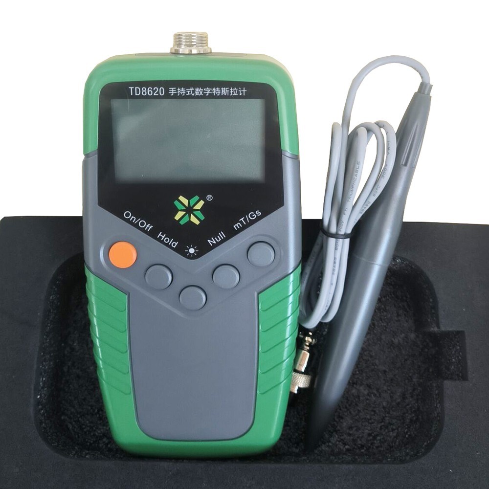 Digital Handheld Teslameter Tester with Resolution 10μT Display Class 2 Accuracy