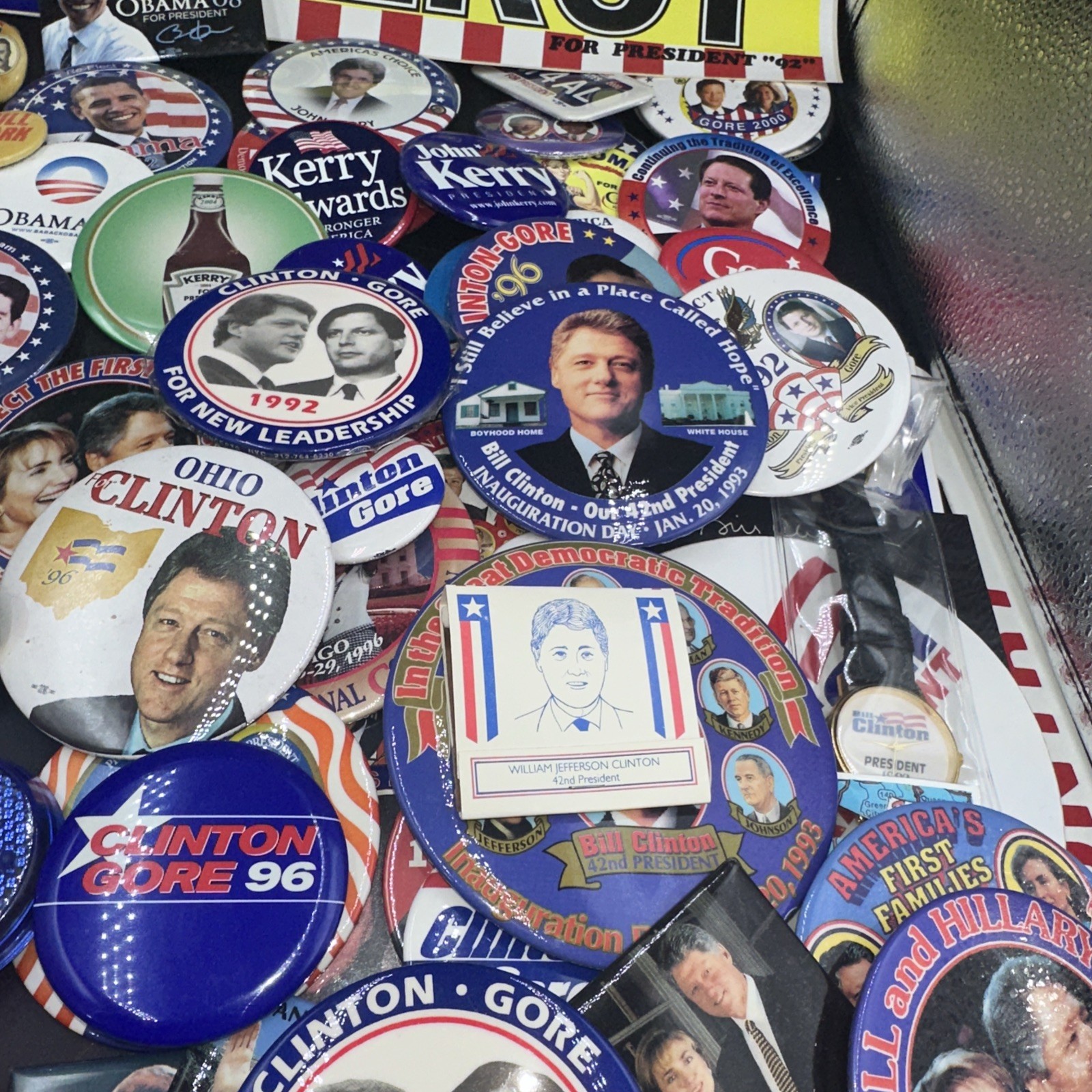 Political Collectibles Buttons Stickers Collection Lot 80’s To 10’s
