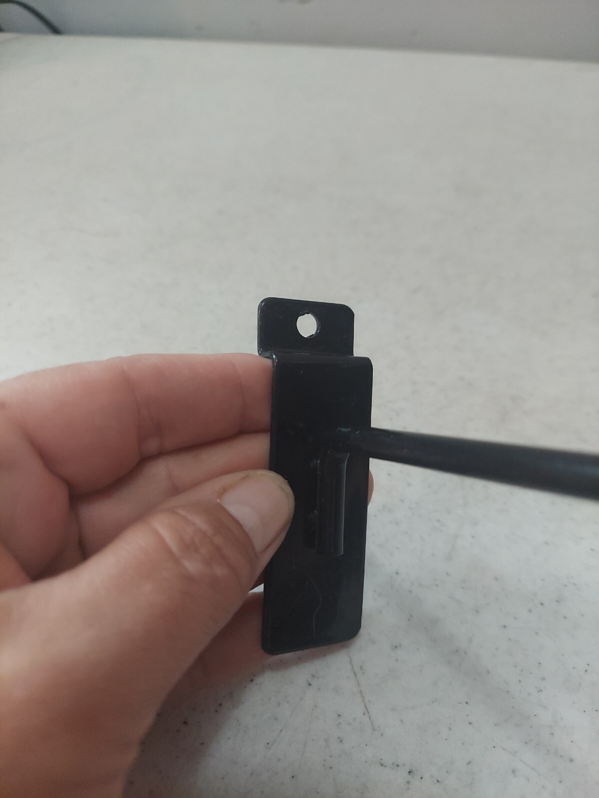 10 6" Black Slatwall Hooks