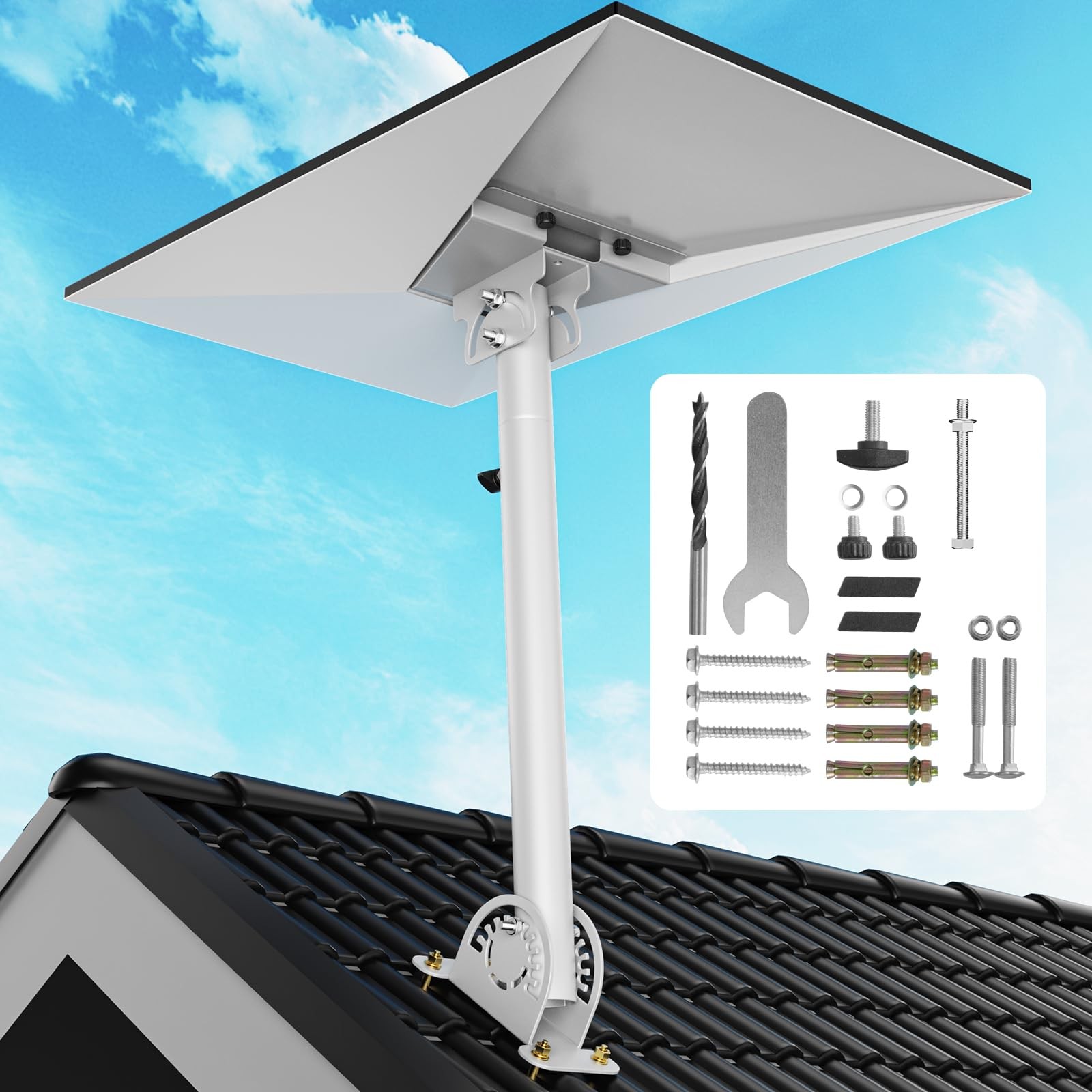 Starlink Gen 3/4/4X Mount Kit, 360° Heavy Duty Adjustable Pivot Mount, for ea...