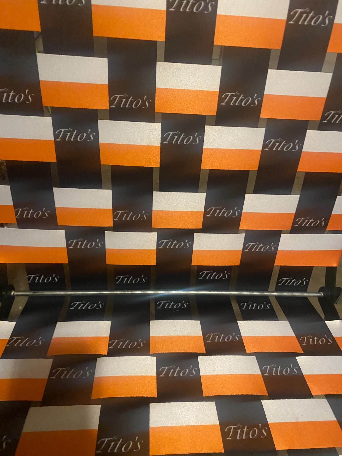 Tito's Vodka Folding outdoor chairs set 2, New, multicolor, with glass holders