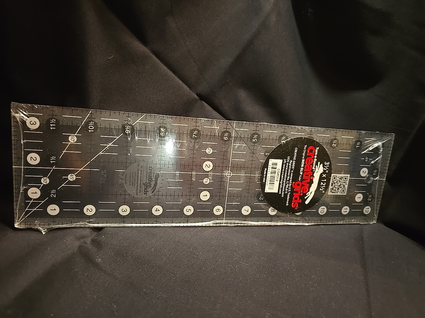 Genuine Creative Grids Quilt Ruler 3-1/2in x 12-1/2in Ruler CGR312