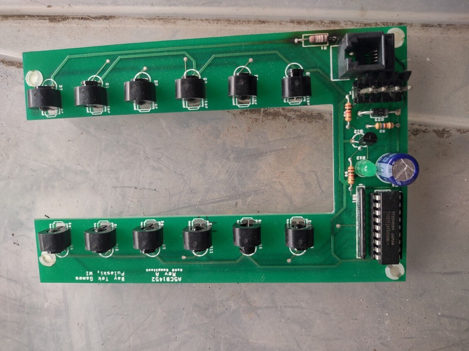 soccer fortune arcade redemption sensor pcb #3