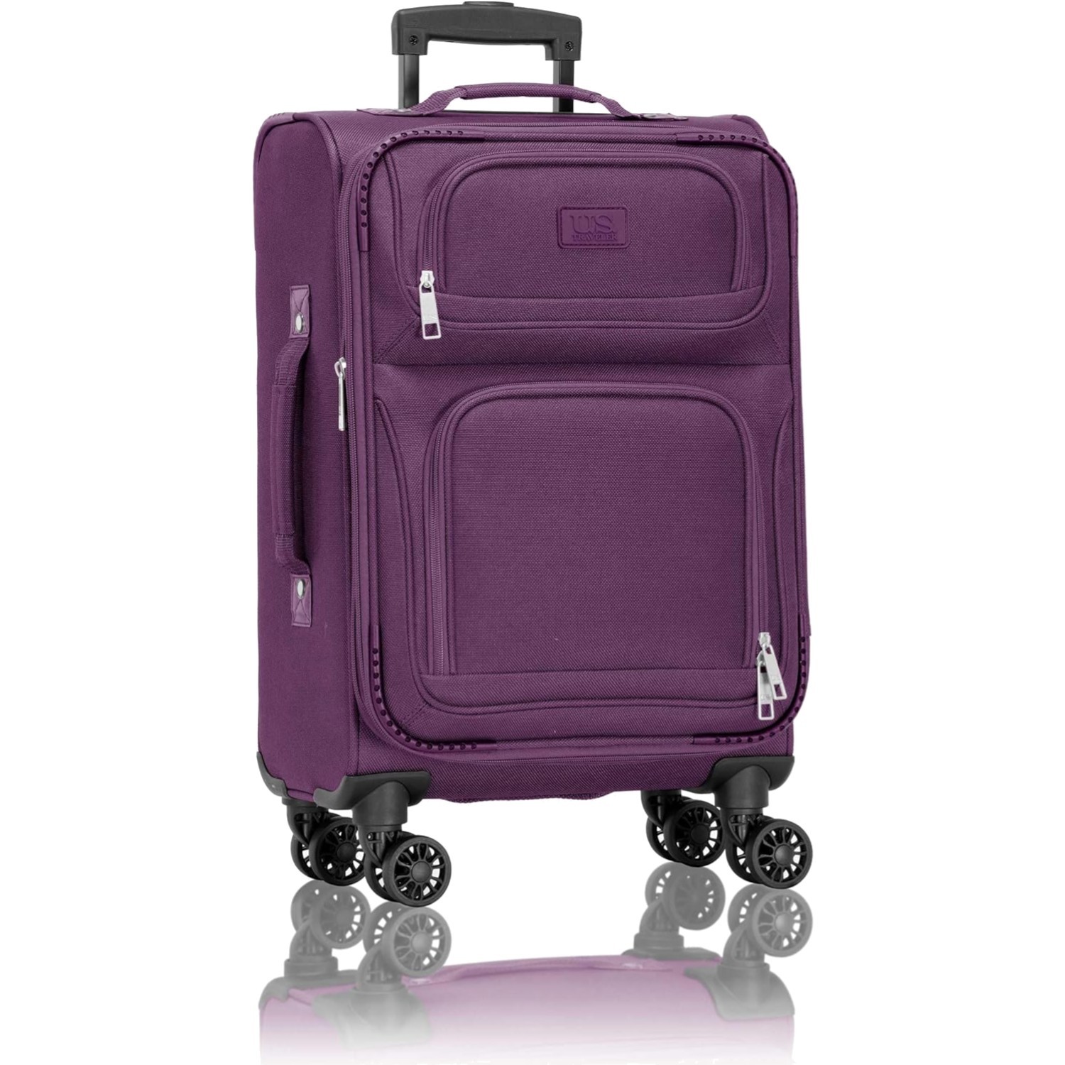 Spacious 37L Softside Carry-on with 4-Wheel Spinner for Effortless Travel - 22"