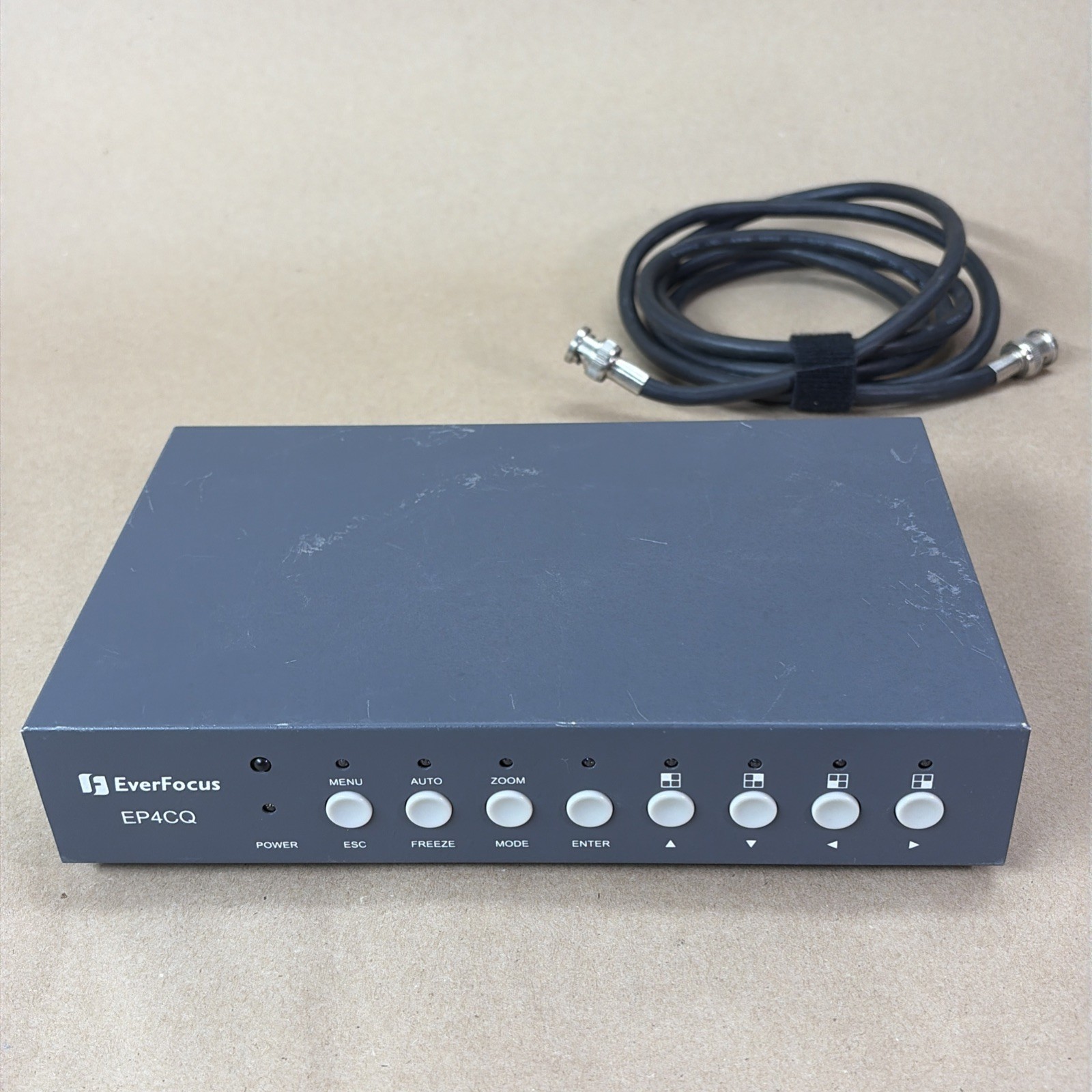 EverFocus EP4CQ-VGA 4 Channel Color Quad Processor VGA BNC Power Tested