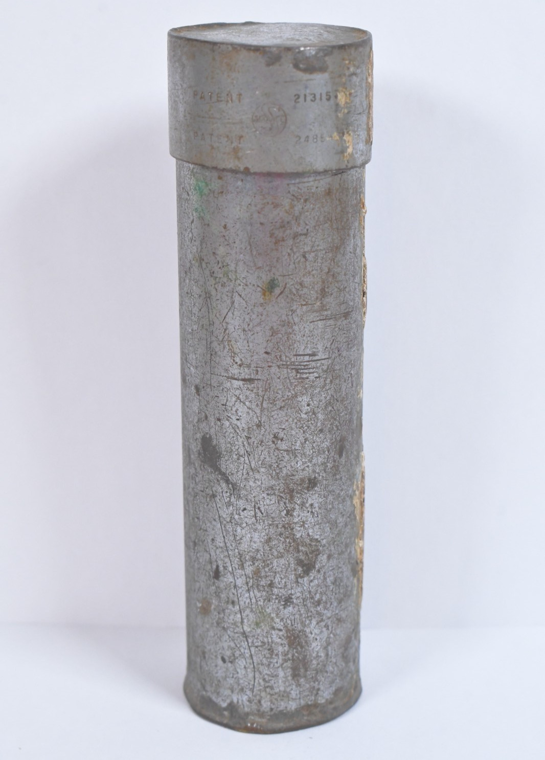 Antique Vtg 1880 to 1910 SCOVILL Metal Canister Camera Parts or Film?