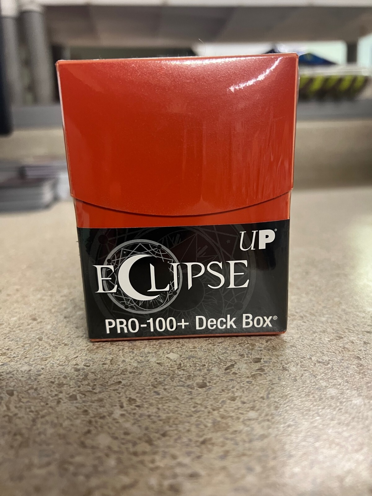Ultra Pro Eclipse PRO-100+ Deck Box ORANGE Locking Lid w/ 1 Card Divider New