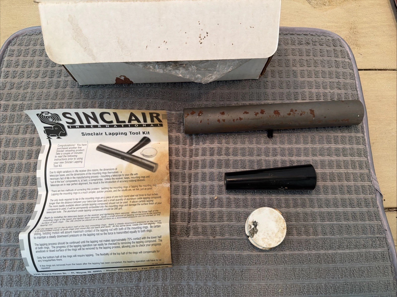 Sinclair International LAP-3 30mm Scope Ring Lapping Tool Kit -
