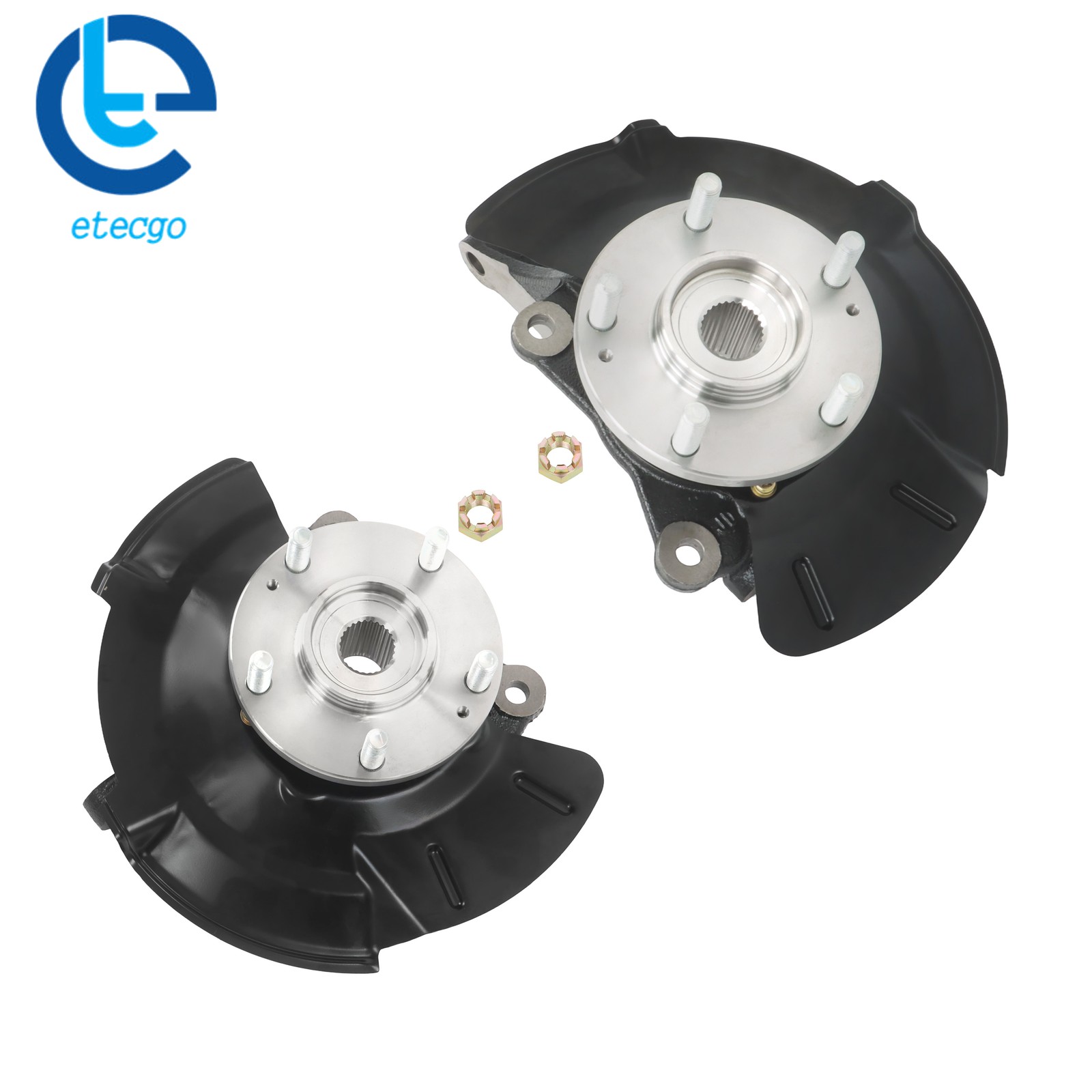 For Hyundai Tucson Kia Sportage 2005-2009 Pair Front Steering Knuckle Assembly