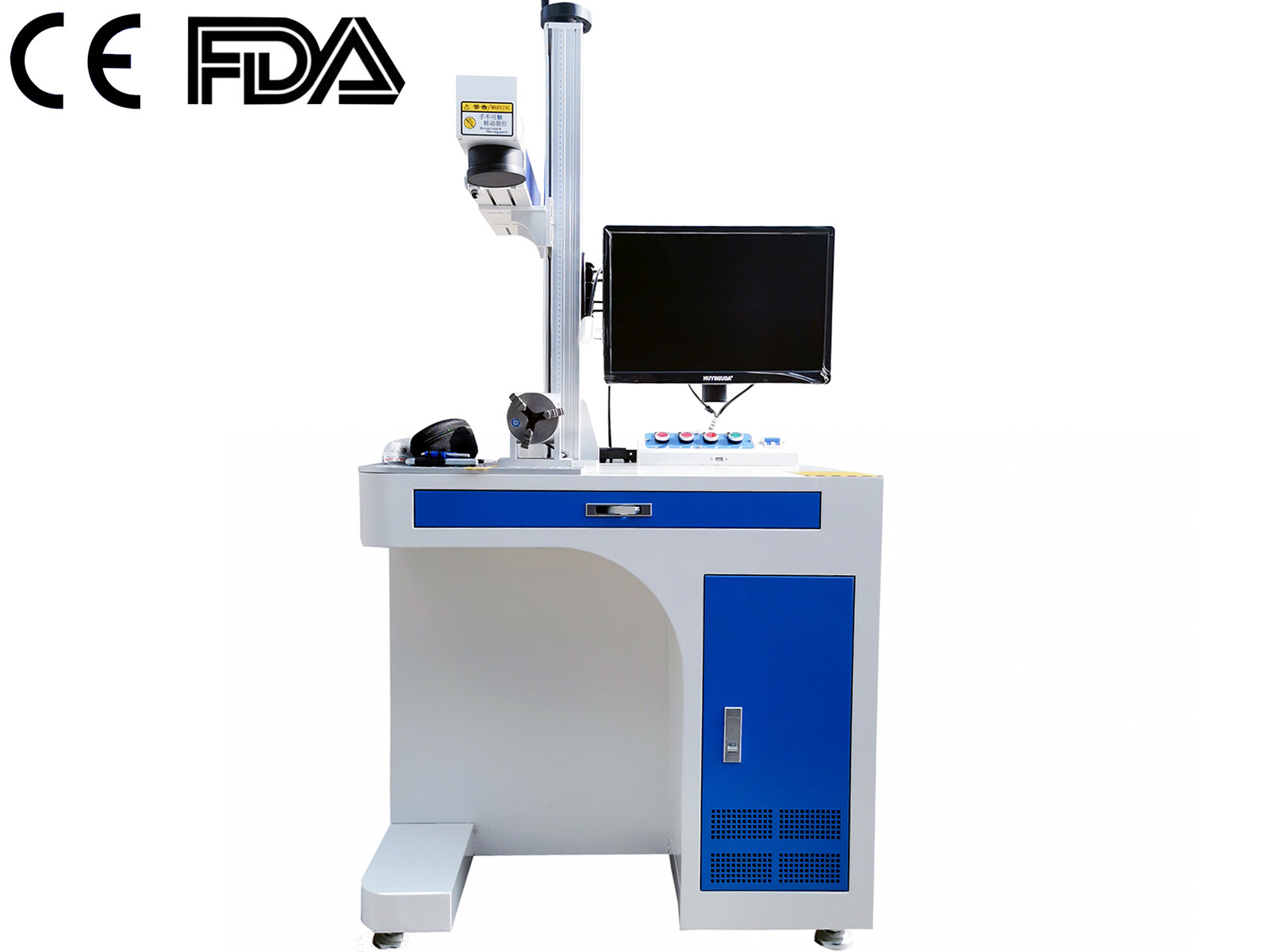 50W FDA CE Fiber metal Marking Machine Metal marking and cutting JEWERLY MARK