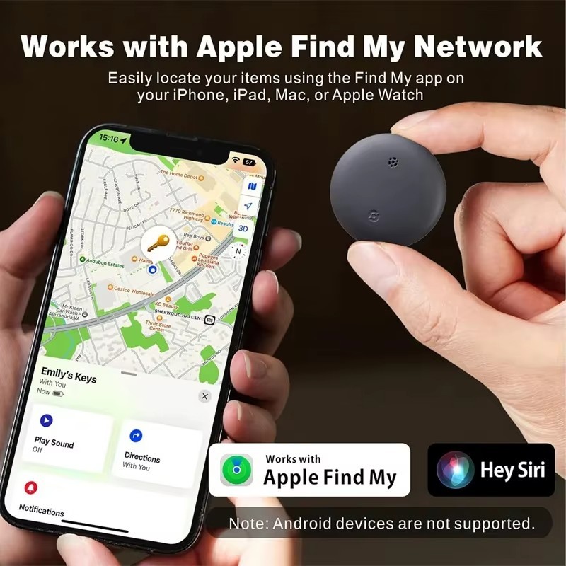 Mini GPS Tracker-Car Tracker Device,No Subscription,for Car,iPhone,Pet,Bag,Kids