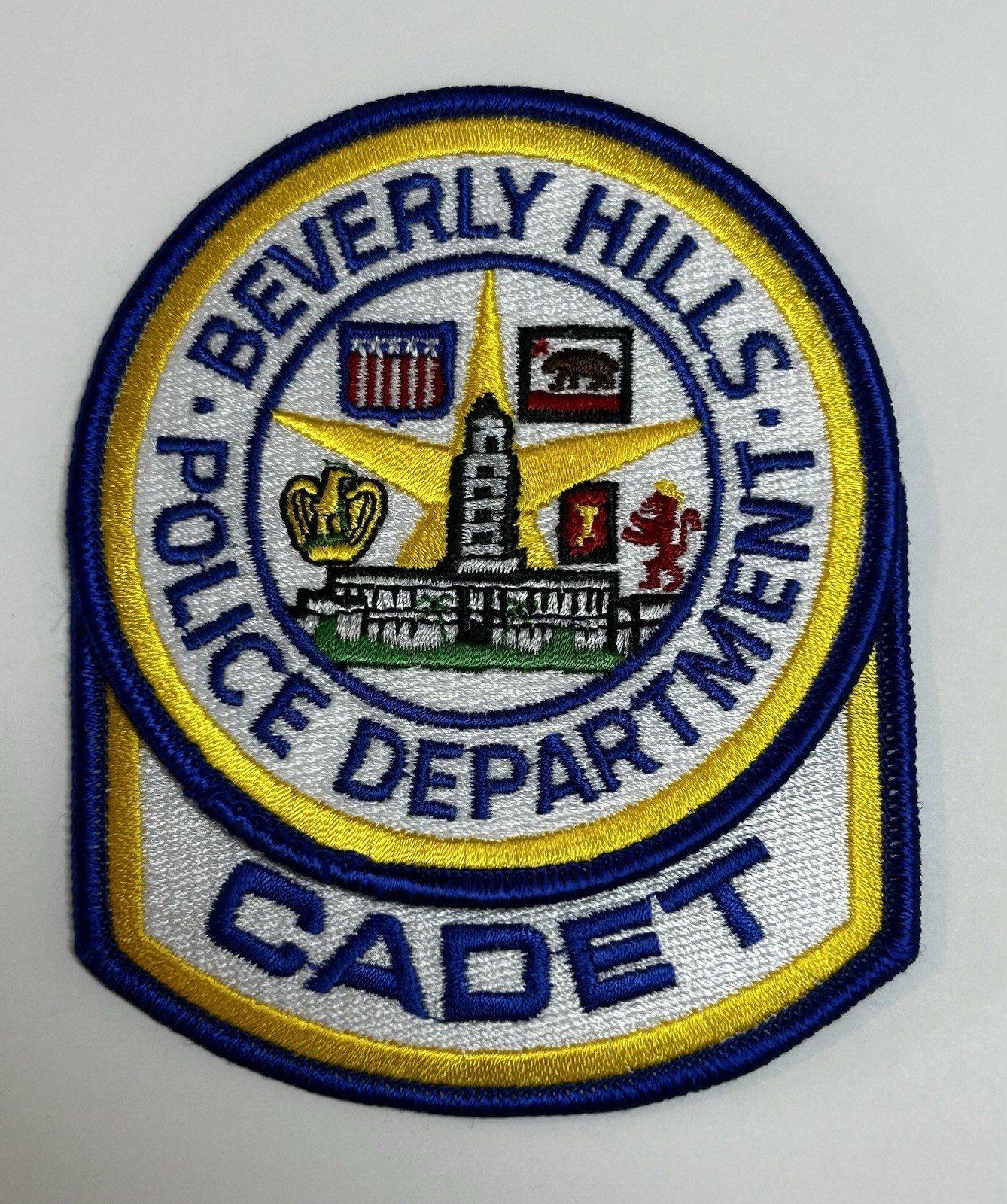 CALIFORNIA CA BEVERLY HILLS POLICE CADET PATCH LOS ANGELES COUNTY #PDD3