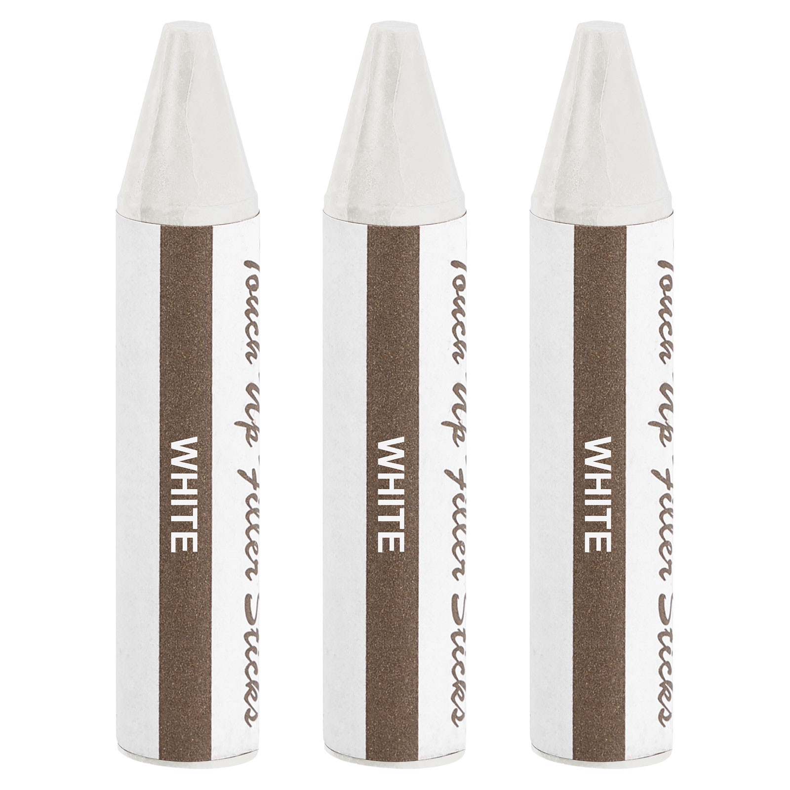 3Pcs Wood Filler Stick Wax Sticks Wood Touch Up Markers White]