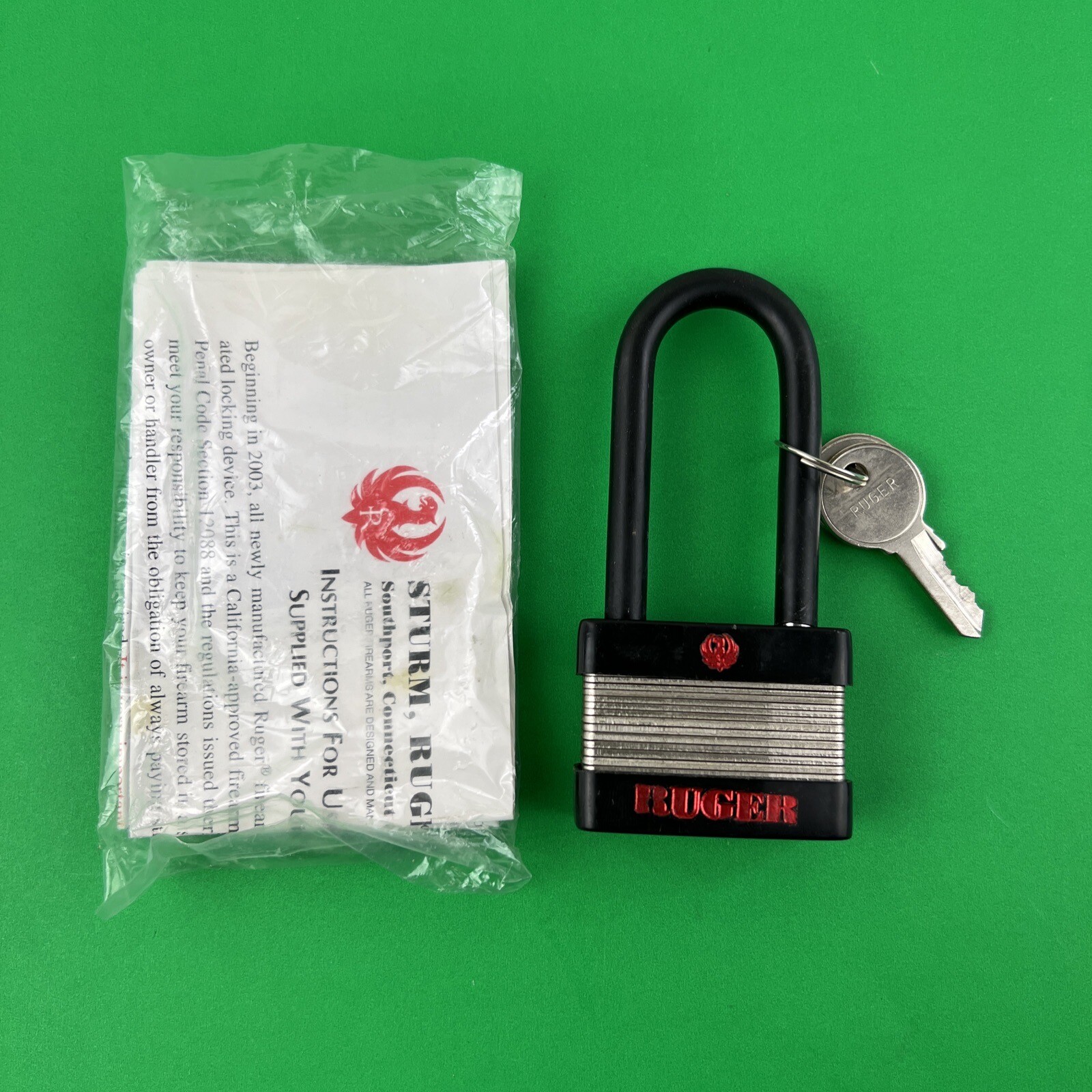 New Ruger Heavy Duty All Metal Gun Lock Never Used Not Cable Lock