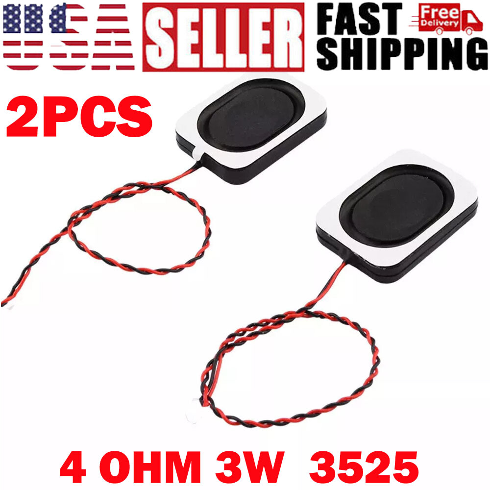 (2pc)3525 Speaker 3W 4Ohm Speaker Small Cavity Ultra-thin Box Speaker USA